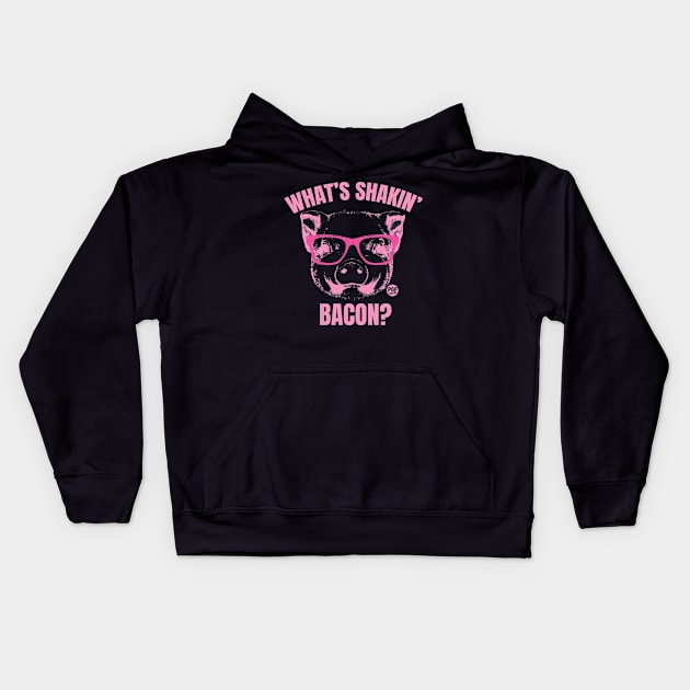 bacon Kids Hoodie by toddgoldmanart